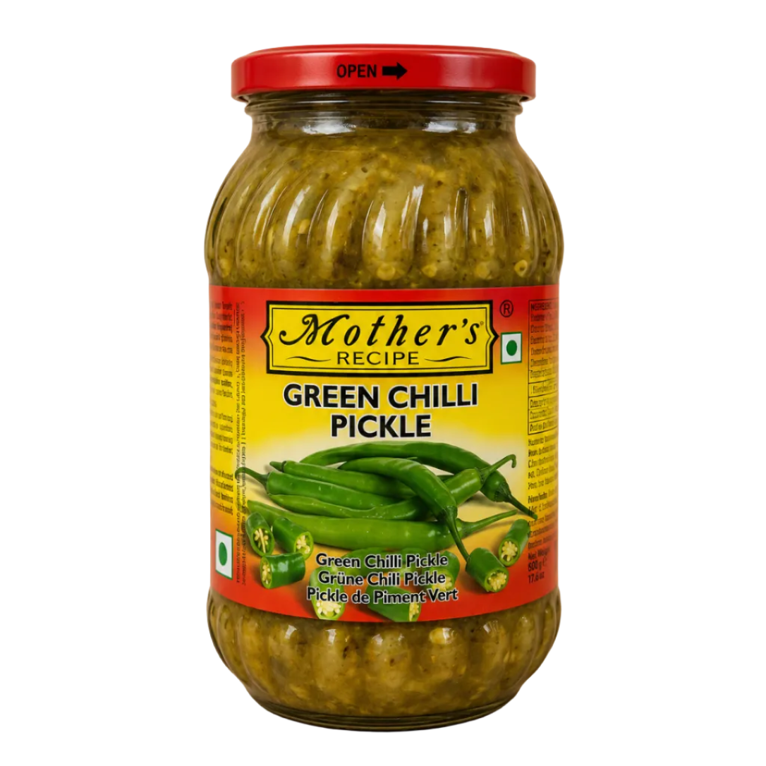 Mother's Recipe - Green Chilli Pickle (500g) 11.10.2027