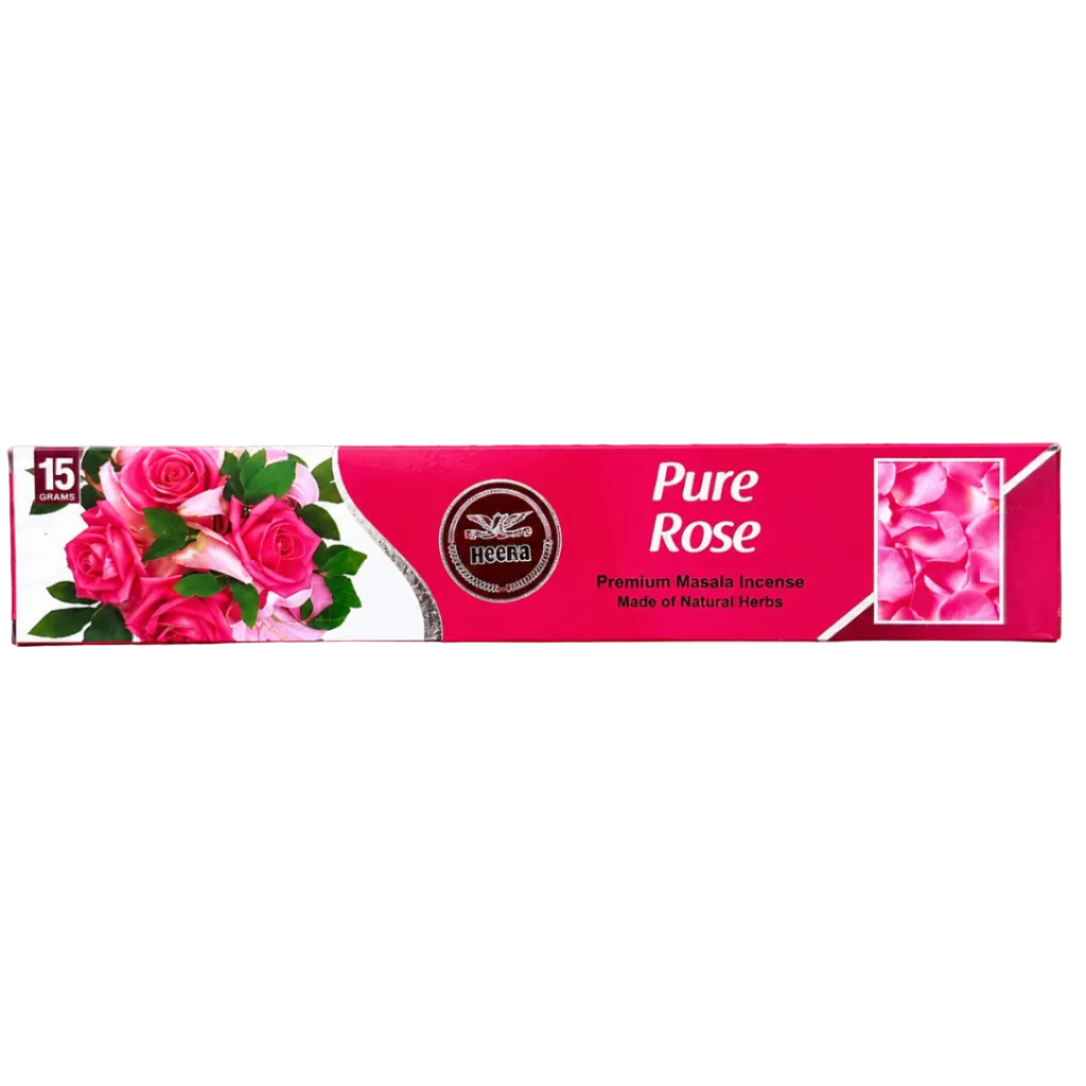 Heera - Pure Rose Premium Masala Incense Sticks (15g)