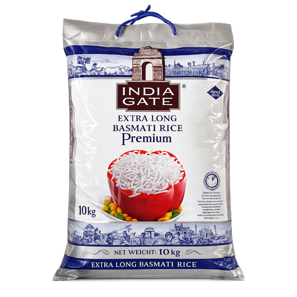 India Gate - Premium Basmati Rice (10kg) 31.12.2027