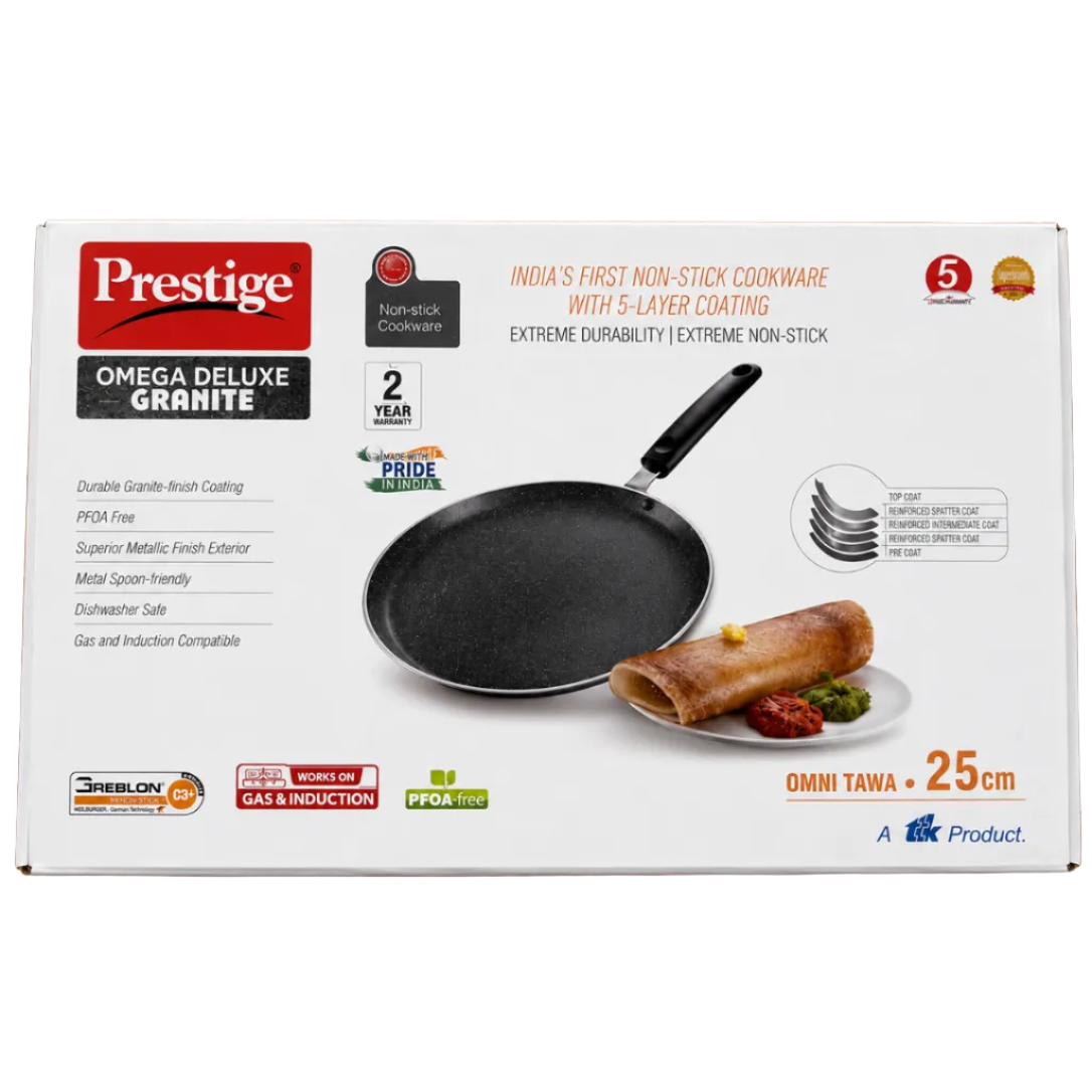 Prestige - Omni Tawa Omega Deluxe GRANITE  (25cm)