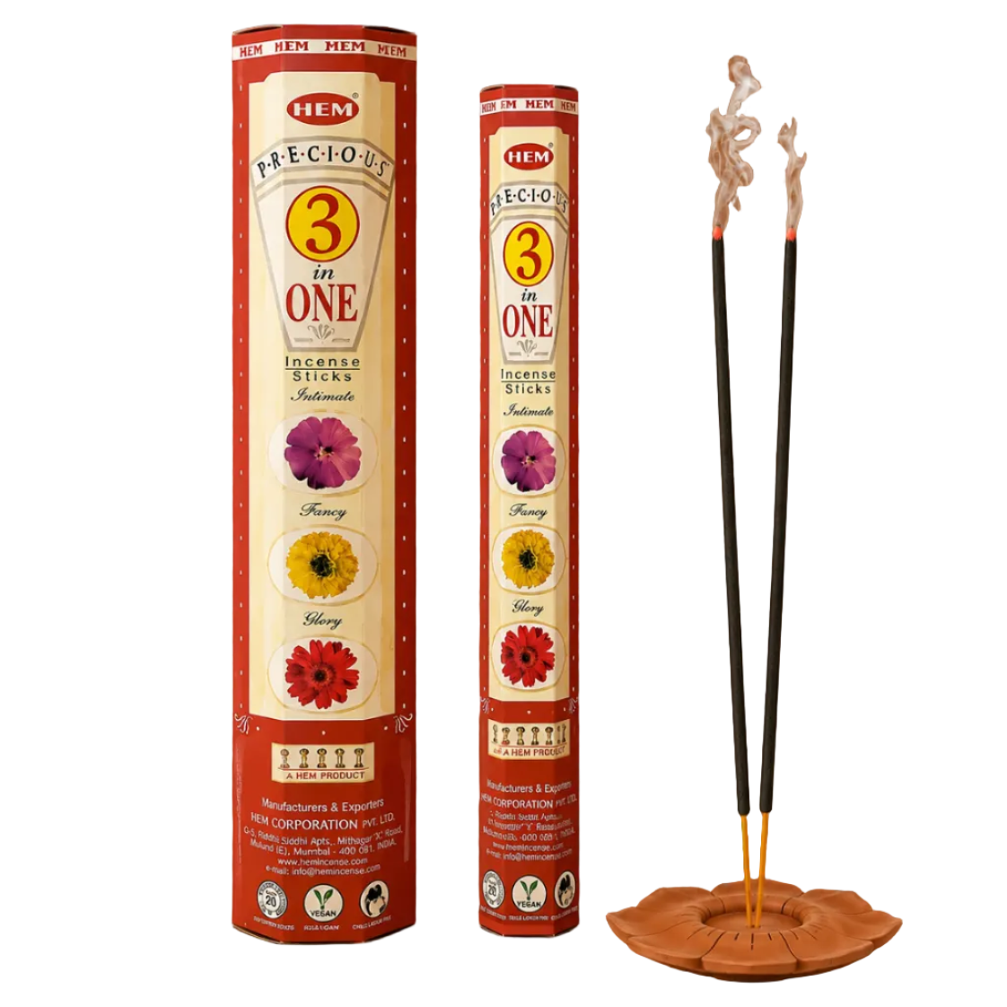 HEM Precious - 3 In One Incense Sticks 20 Sticks Pack