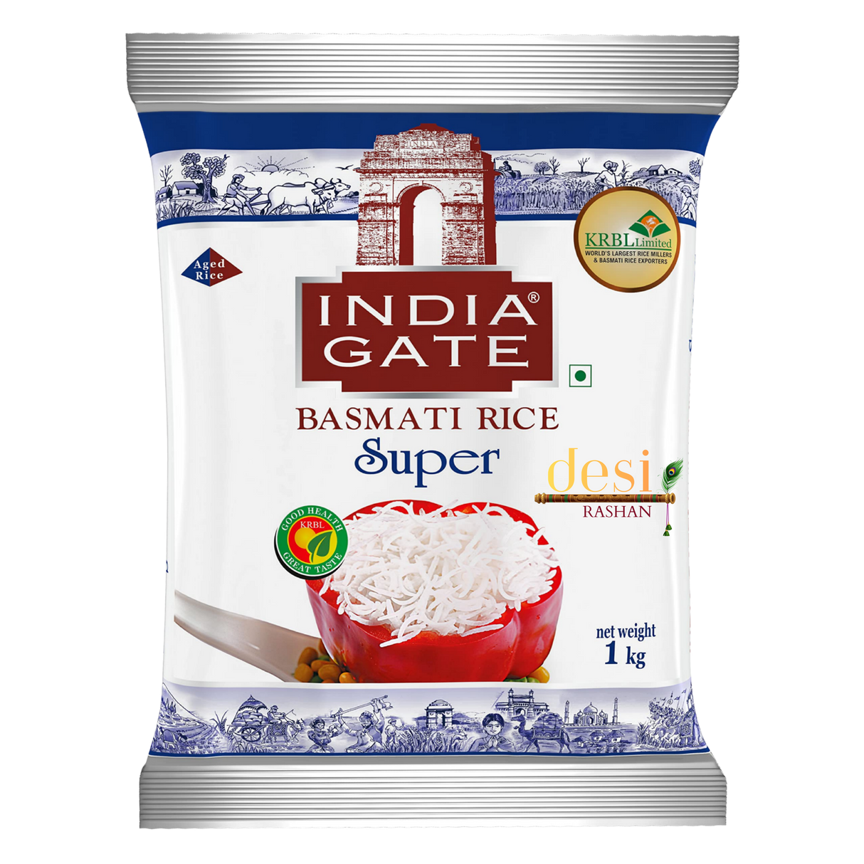 India Gate - Premium Basmati Rice (1kg) 31.12.2027