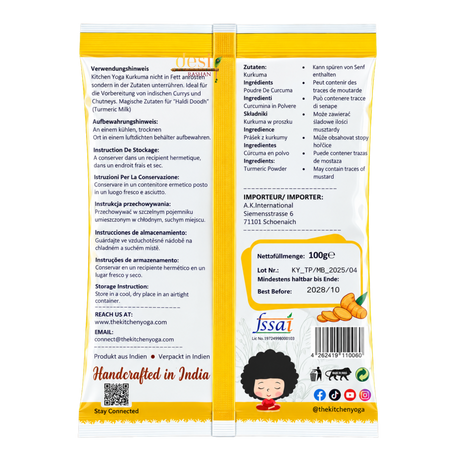 Kitchen Yoga - Turmeric/Haldi Powder (100g) 31.10.2028