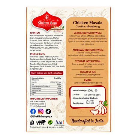 Kitchen Yoga - Chicken Masala (100g) 31.05.2027