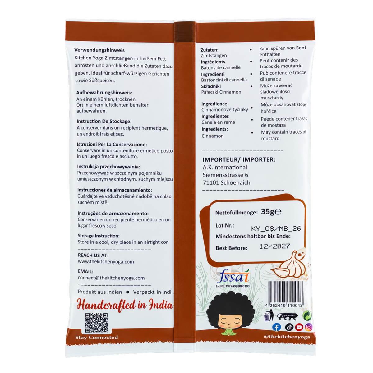 Kitchen Yoga - Cinnamon Rolls (35g) 31.12.2027