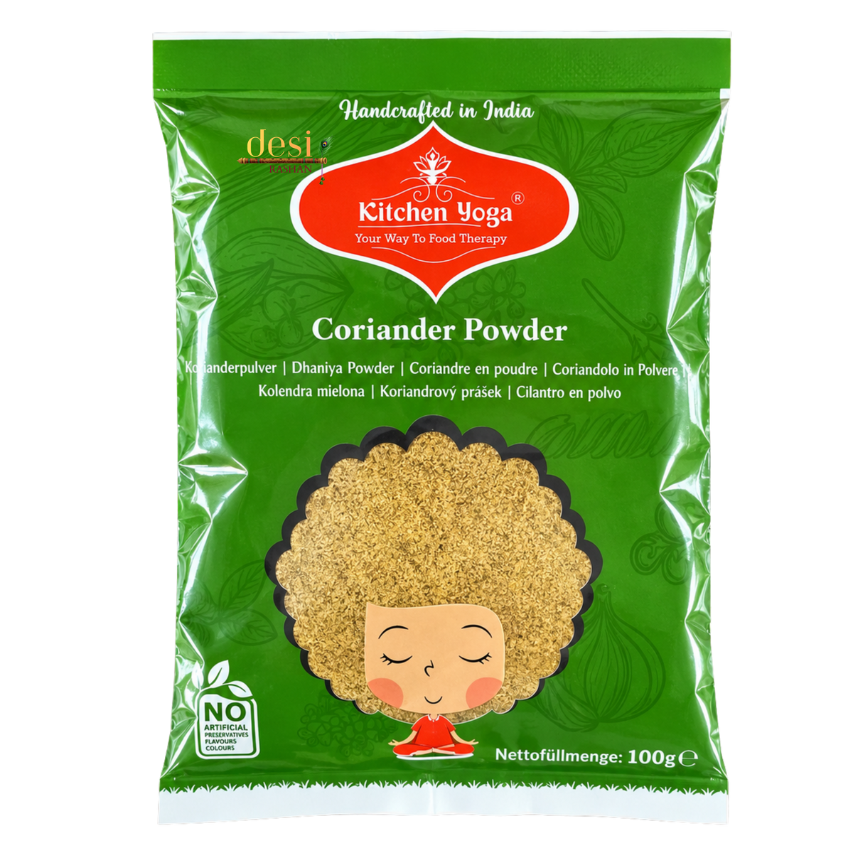 Kitchen Yoga - Coriander/Dhania Powder (100g) 31.05.2027