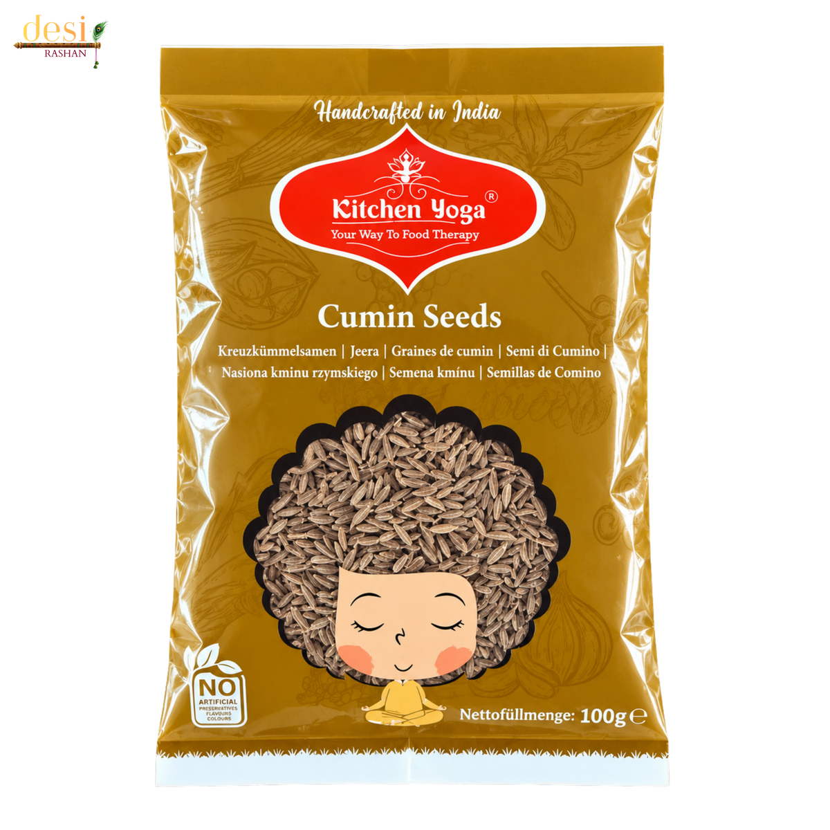 Kitchen Yoga - Cumin Seeds/Jeera Whole (100g) 31.12.2027