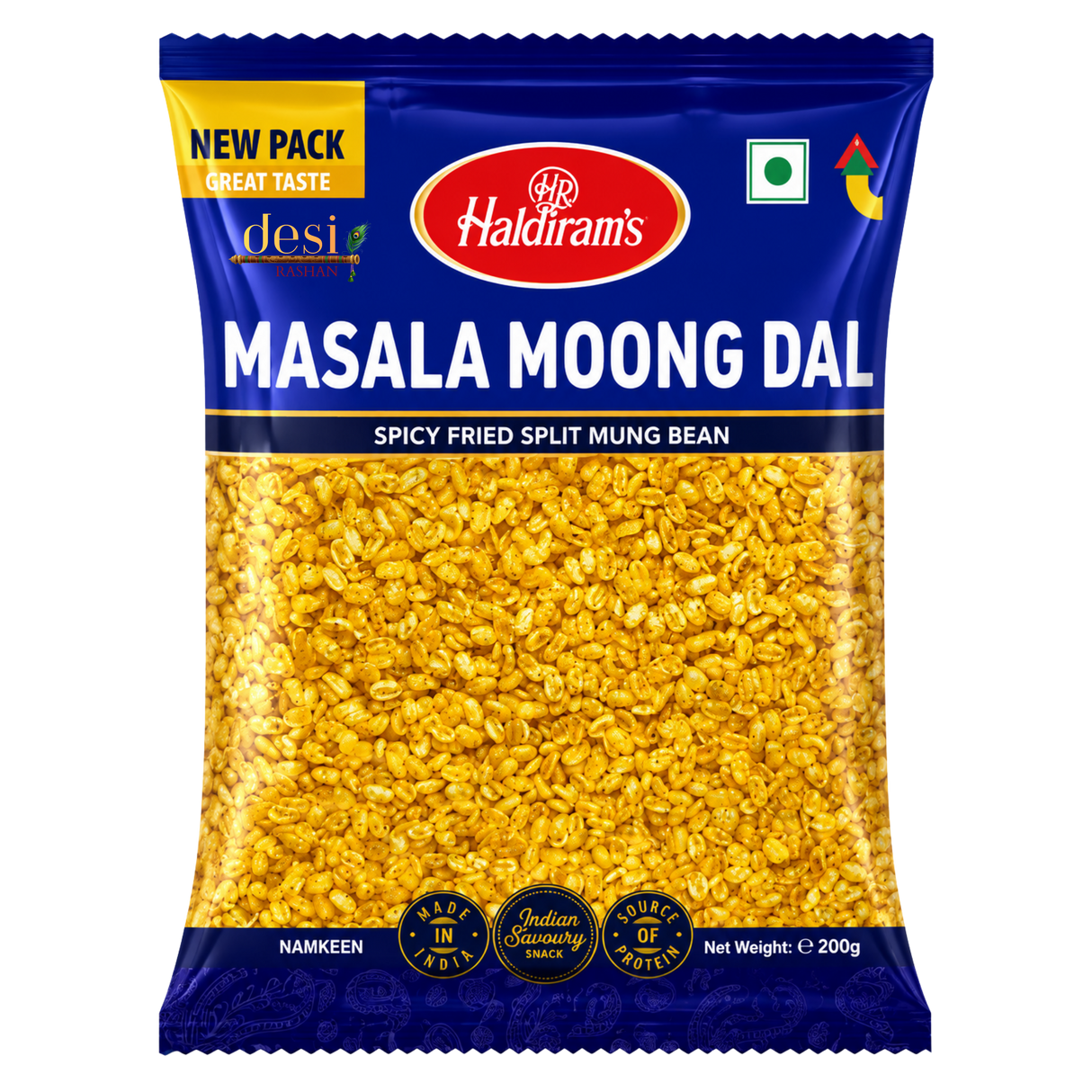 Haldiram Bhujiawala Moong Dal 200g | Masala Moong Dal-Geschmack 