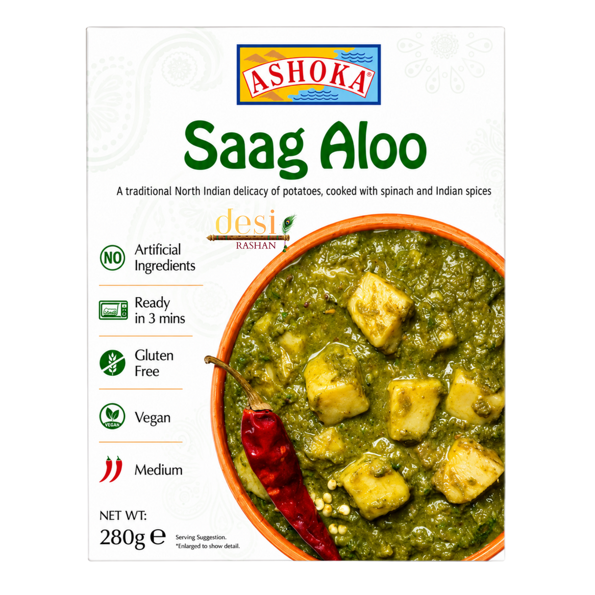 Ashoka - Saag Aloo (280g) 25.02.2027