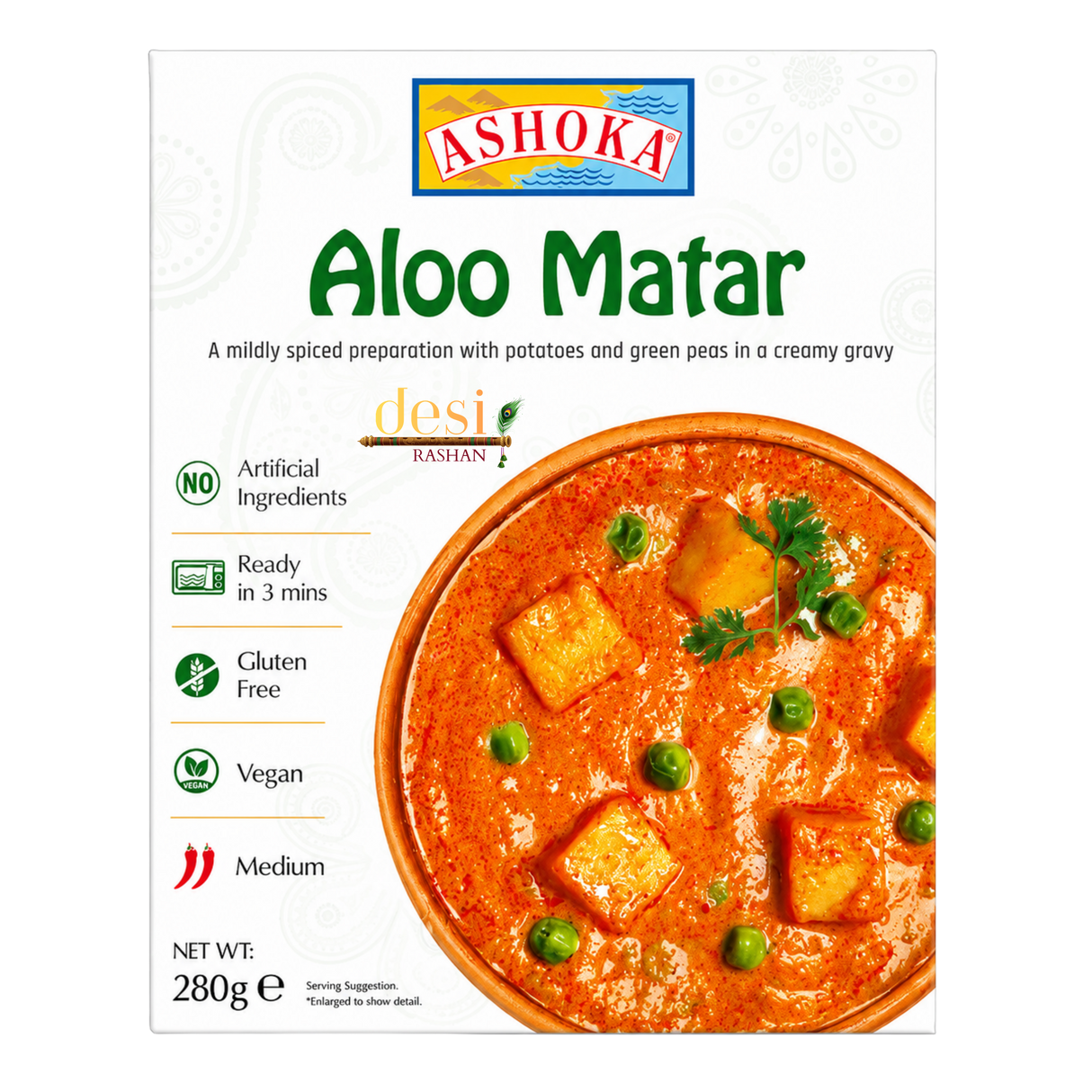 Ashoka - Aloo Matar (280g) 25.02.2027