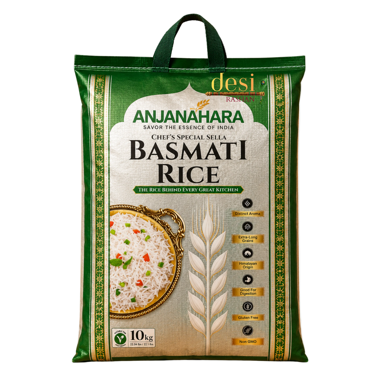 Anjanahara - Chef's Special Sella Basmati Rice (10kg) 15.12.2028