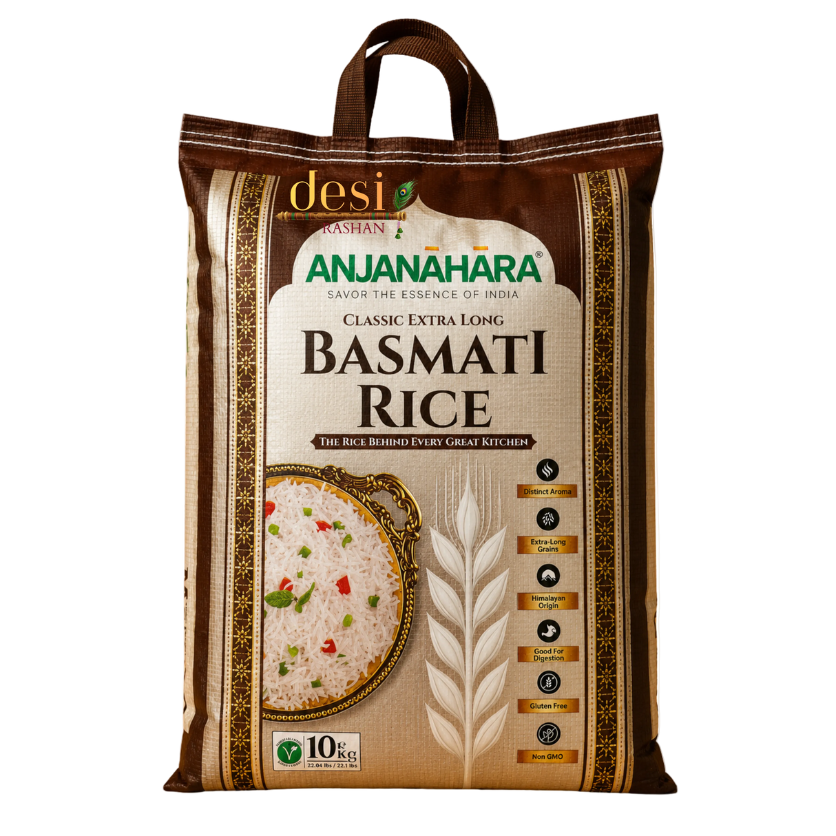 Anjanahara - Classic Extra Long Basmati Rice (10kg) 14.12.2028