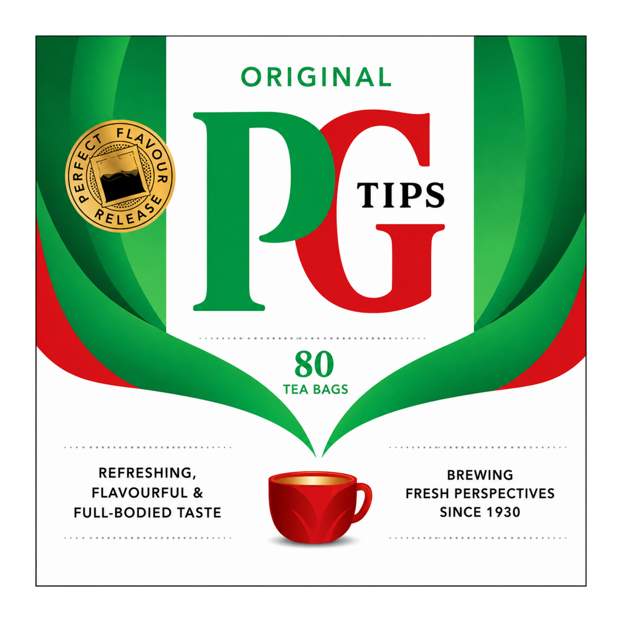 PG Tips - Black Tea 80 Teabags (232g) 04.04.2027
