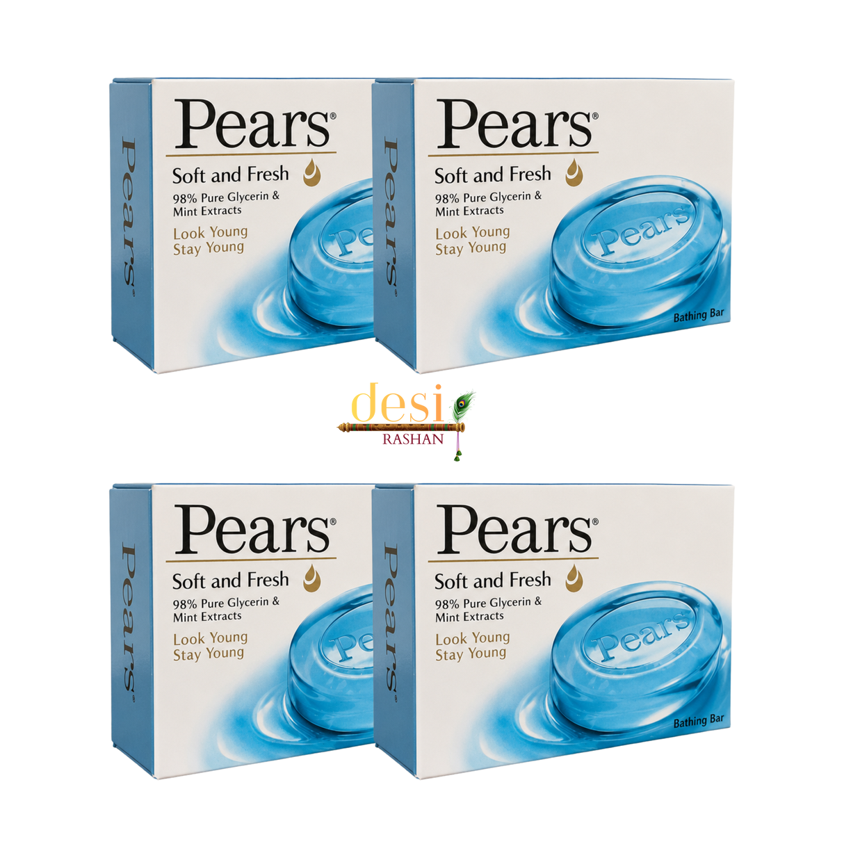 Pears - Soap Soft & Fresh 4 X (125g) 04.12.2026