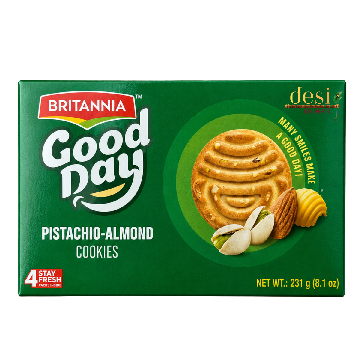 🎁 Britannia - Good Day Rich Pistachio & Almond (231g) 04.06.2026 (100% off)
