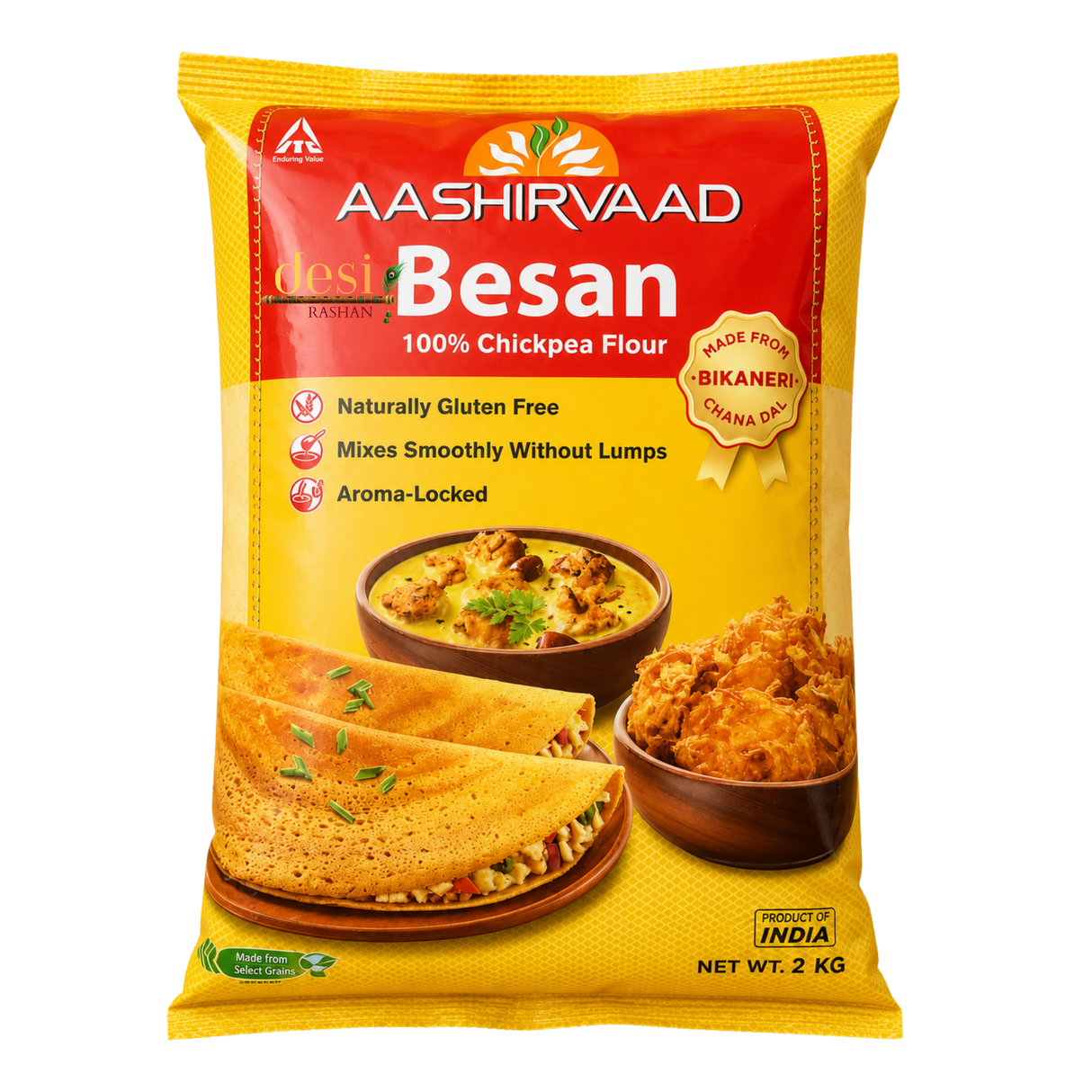 Aashirvaad -  Gram Flour Besan (2Kg) 18.12.2026