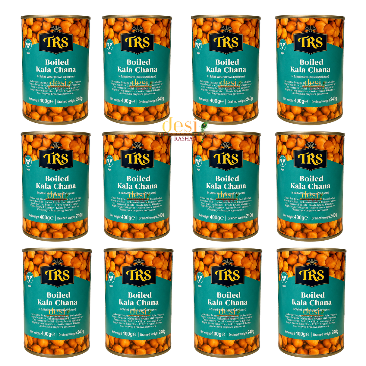 TRS – Canned Boiled Kala Chana (400g) 13.10.2028