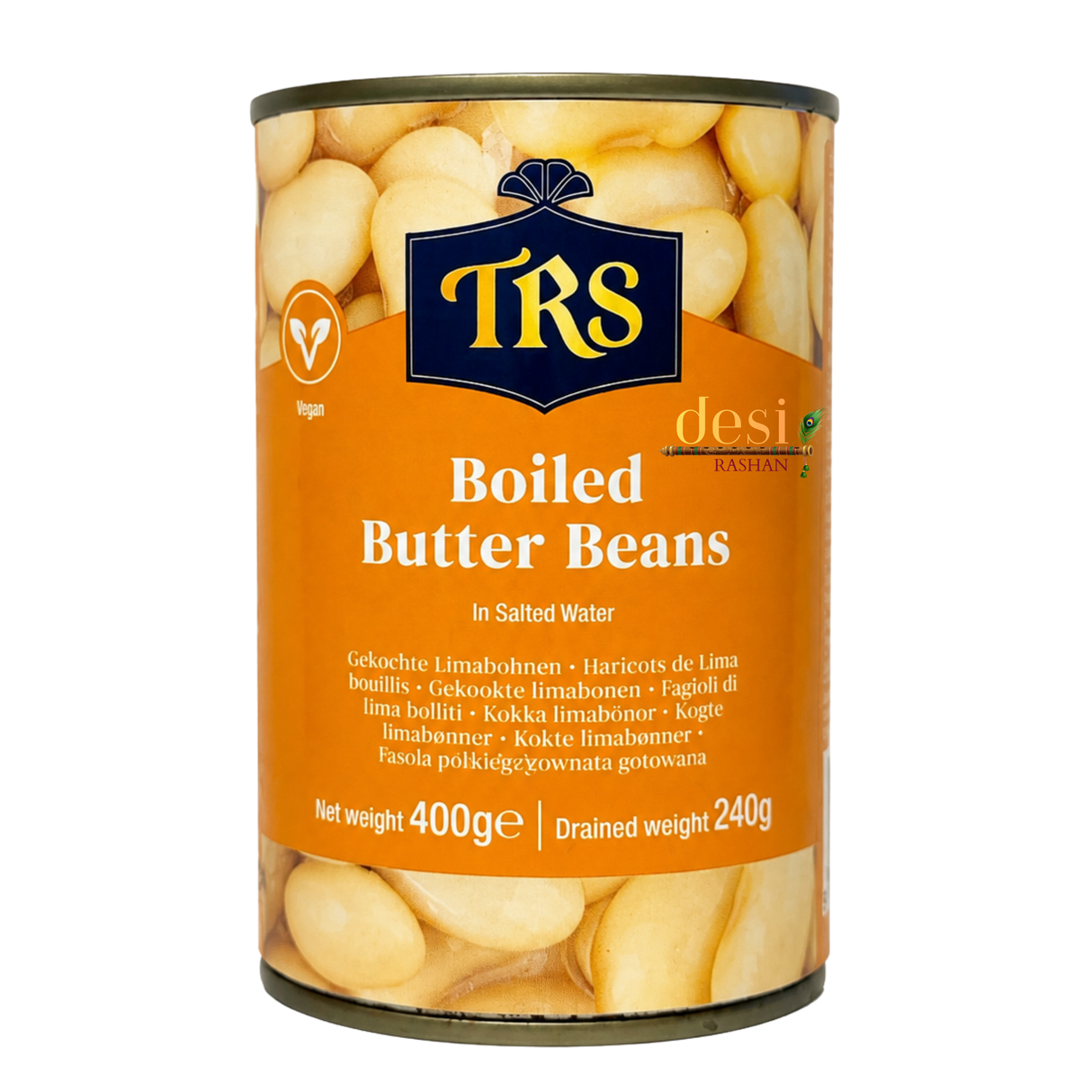 TRS - Boiled Butter Beans (400gm) 10.11.2028