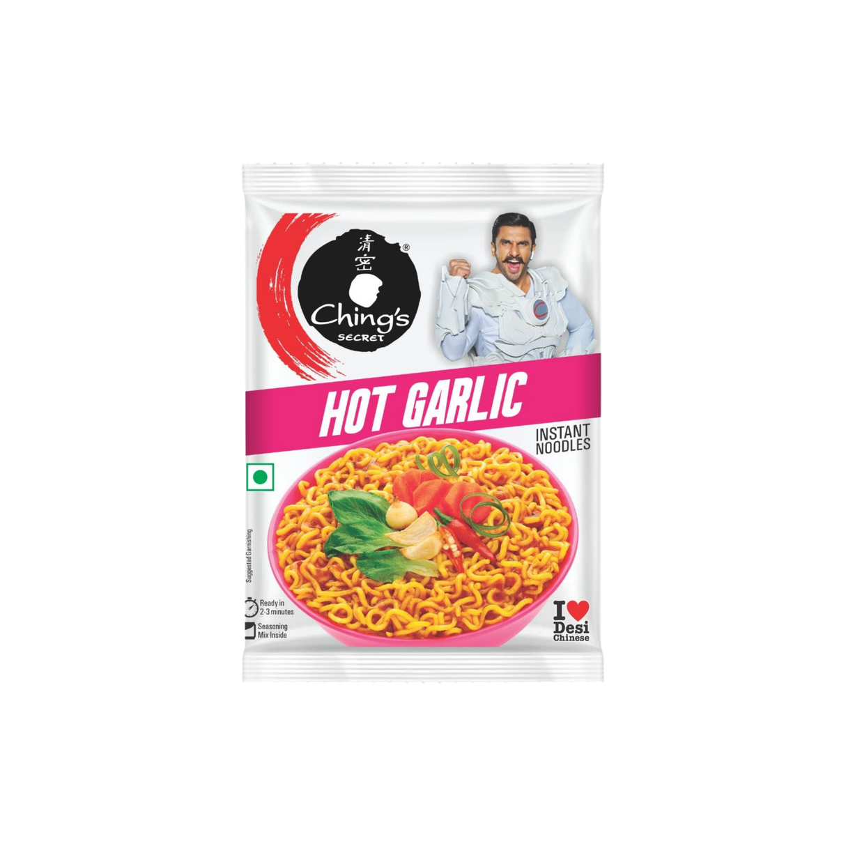 Chings - Hot Garlic Instant Noodles 10 X (60g) 26.09.2026