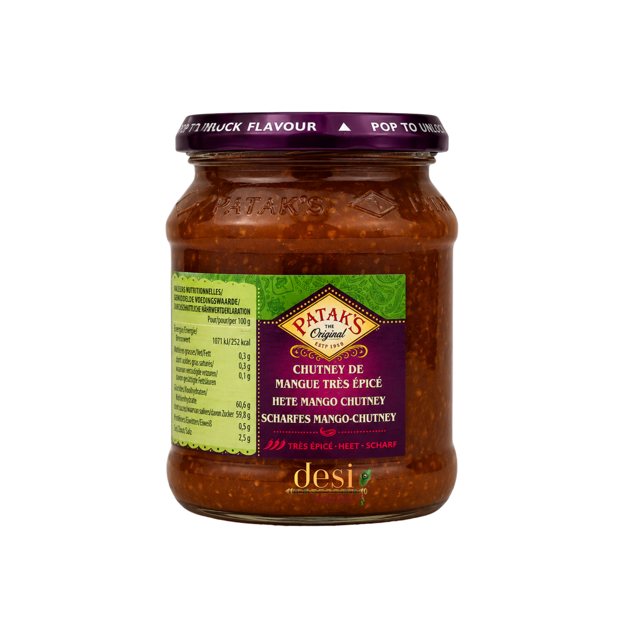 Patak's - Heißes Mango Chutney (340g) 31.05.2028