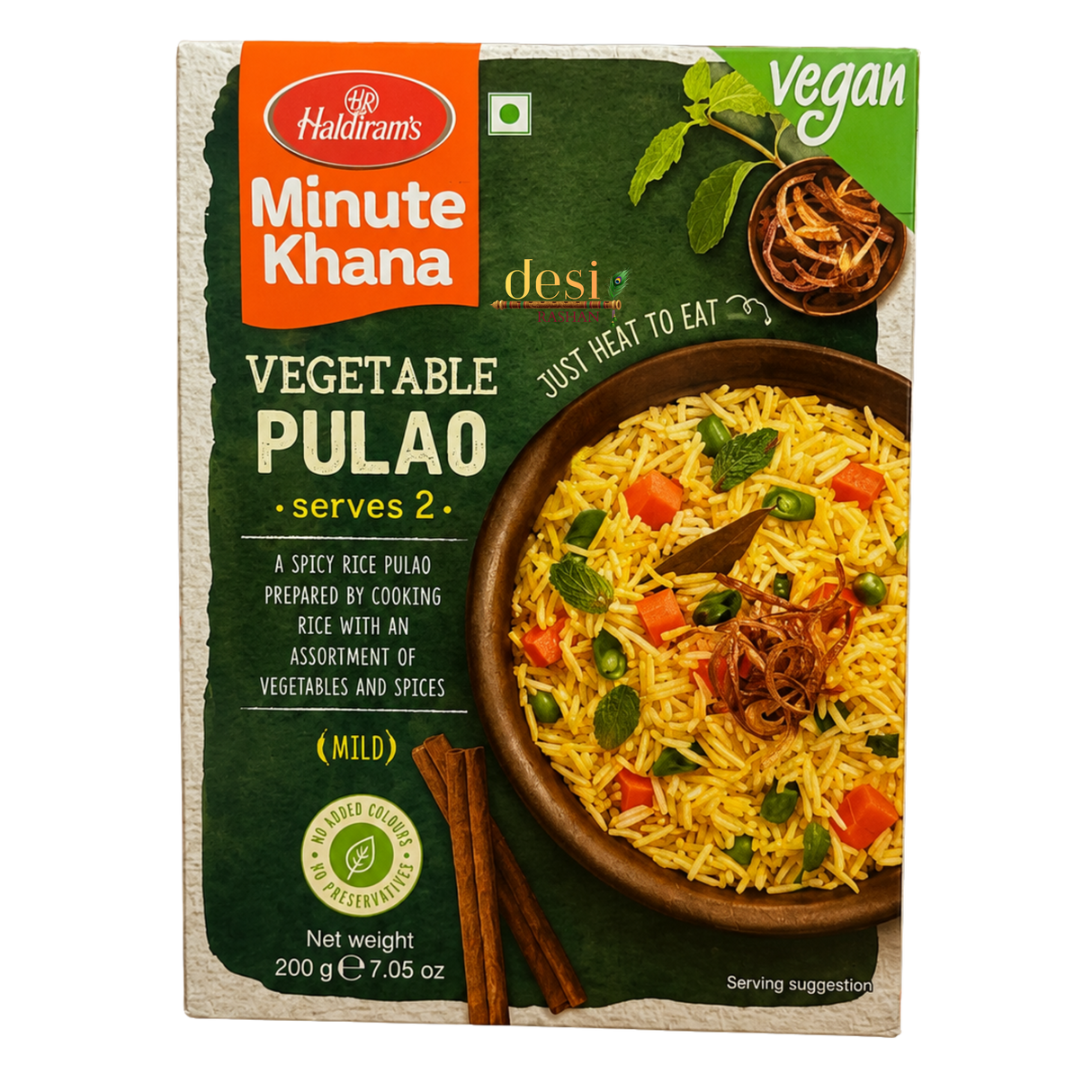 Haldiram's - Vegetable Pulao (200g) 02.01.2027