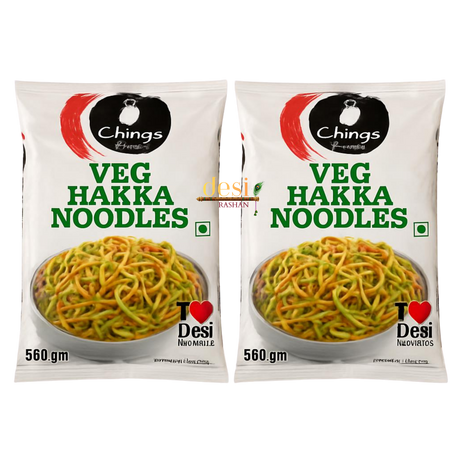 Ching's - Just soak Veg Hakka Noodles (560g) Family Pack 10.01.2027