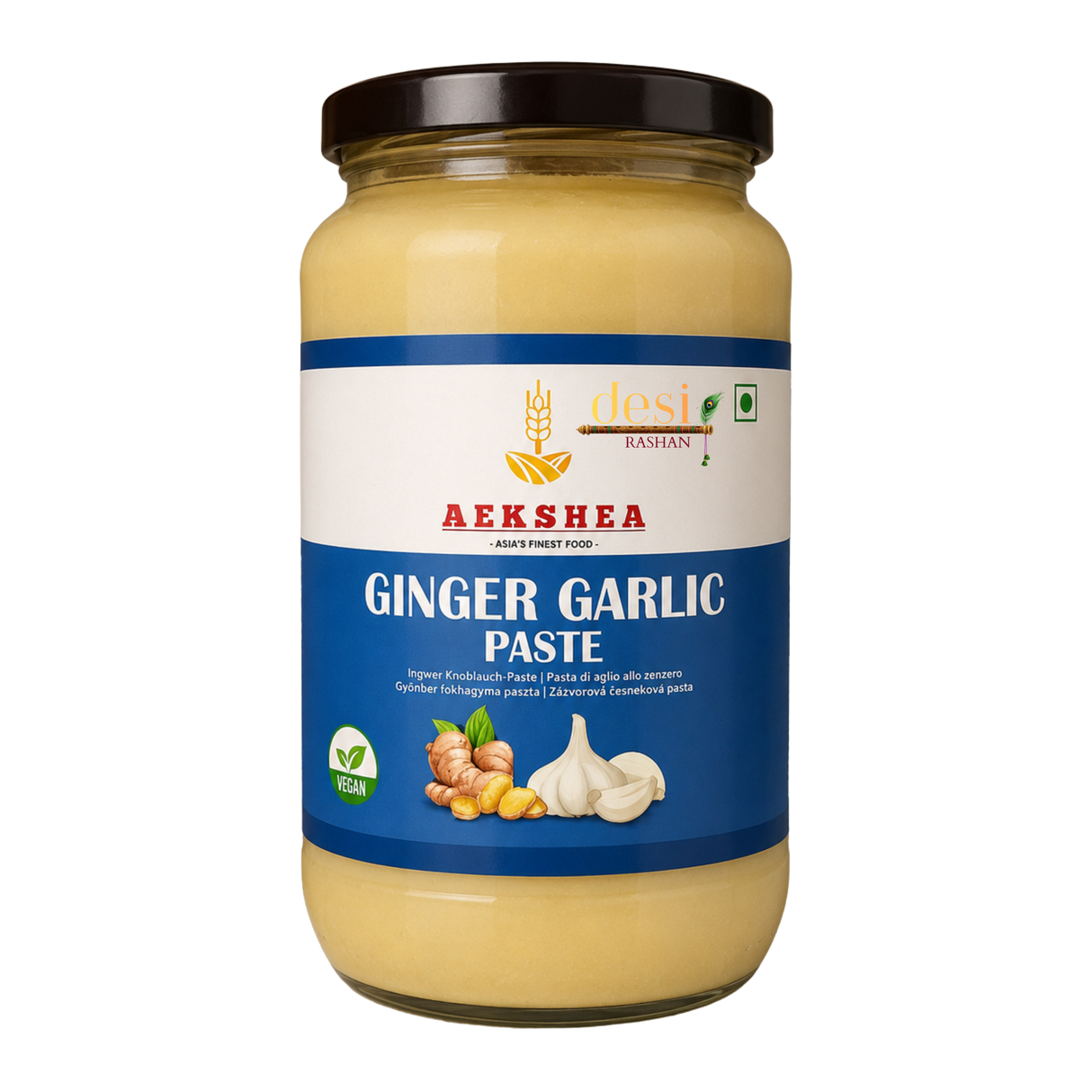 Aekshea - Ginger Garlic Paste (1kg) 30.10.2028