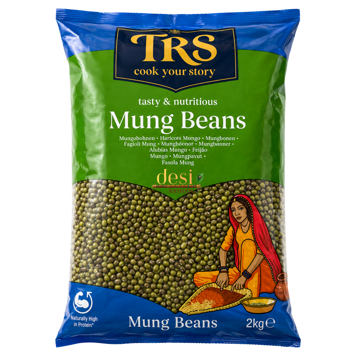 TRS - Moong Whole Beans (2kg) 25.02 2028