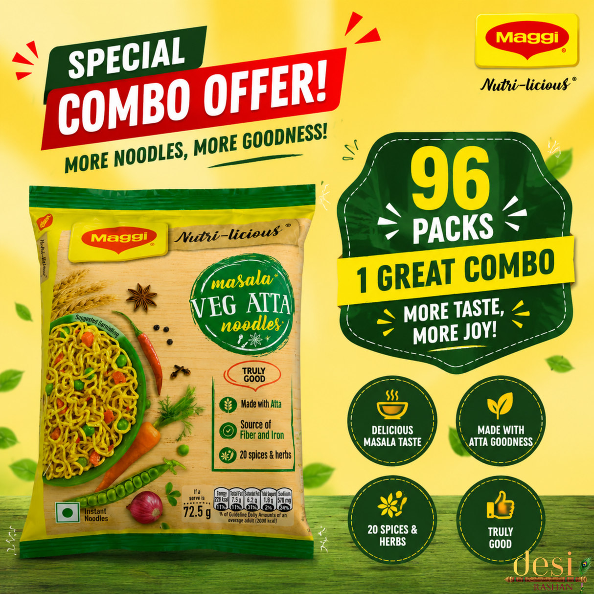 Maggi - Atta Noodle (72.5g) 09.06.2026 **DEAL**