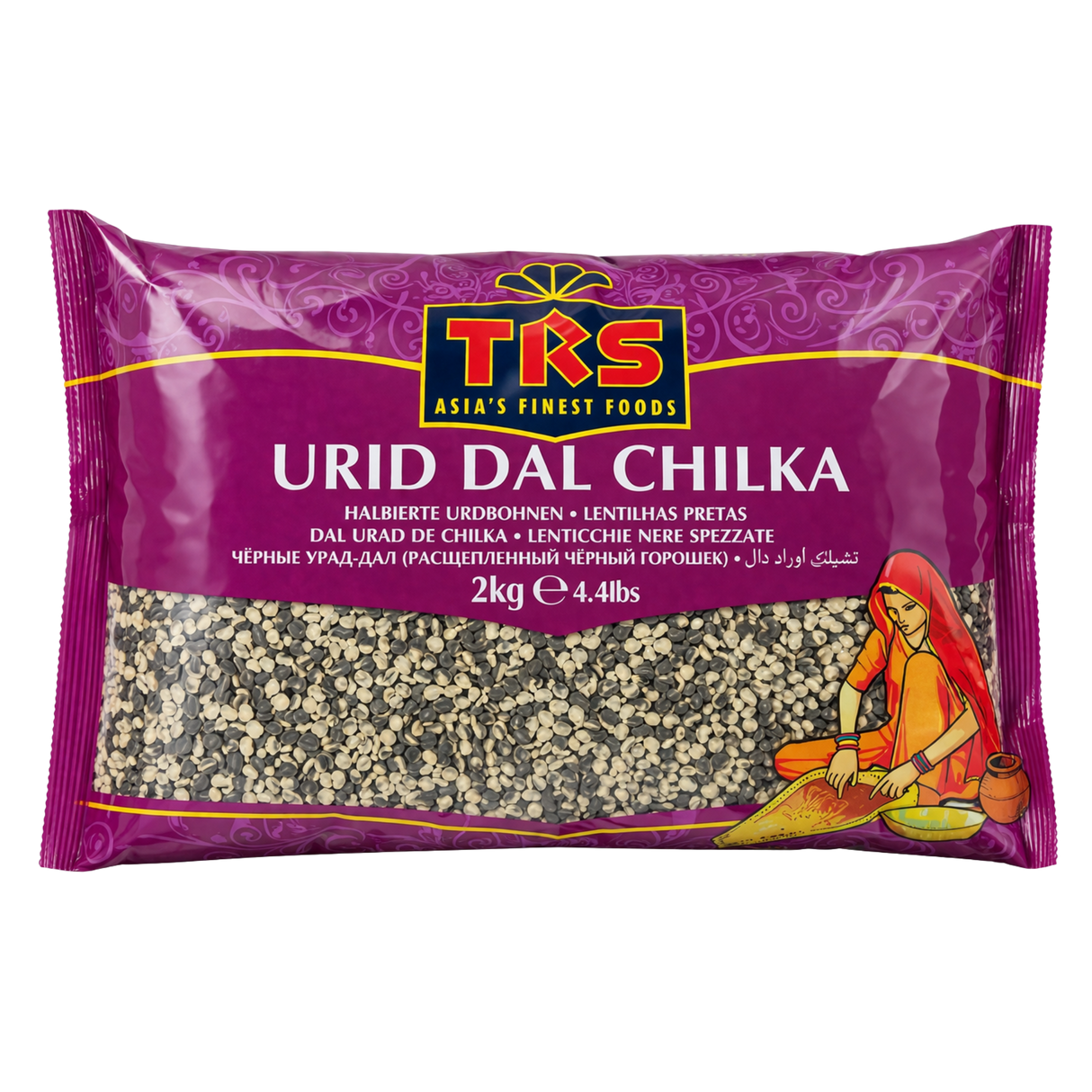 TRS - Urid Dal Chilka/Halbierte Linsen (2kg)