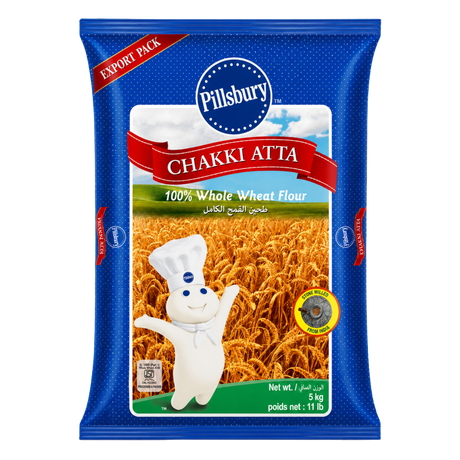 Pillsbury - Chakki Atta/Whole Wheat Flour (5kg) Export 02.10.2026