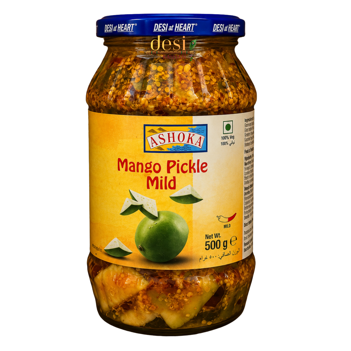 Ashoka - Mango Pickle Mild  (500g) 20.08.2027