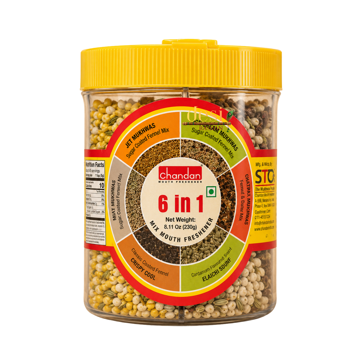 Chandan - 6 in 1 Mix Mukhwas/ Mouth Freshner (250g) 24.10.2027