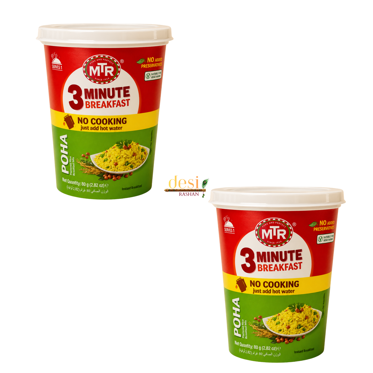MTR - RTE 3 Minute Poha 2 X (80g) 30.09.2027