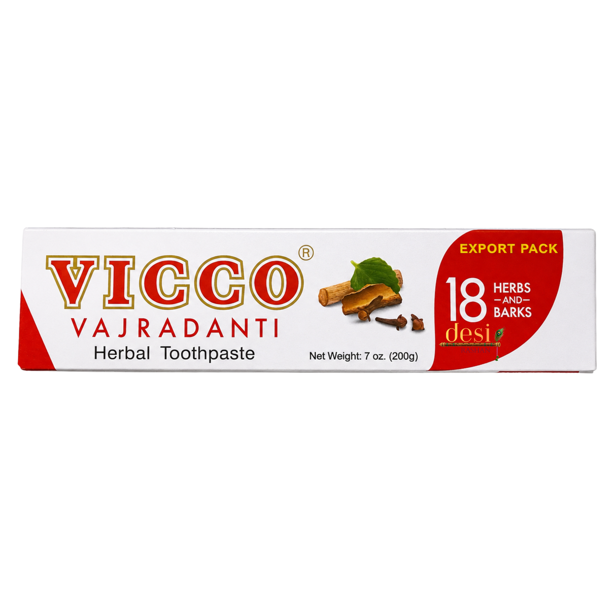Vicco - Vajradanti Herbal Toothpaste (200g) 30.04.2028