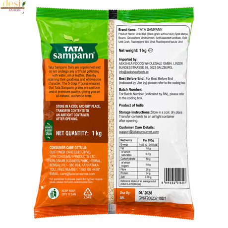 Tata Sampann - Urid Daal/Urid Split (1Kg) 30.06.2028