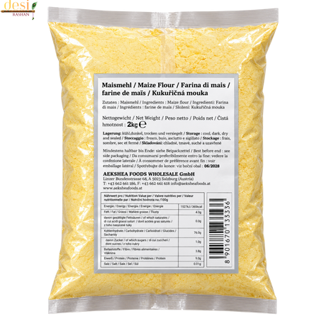 Aekshea - Desi Makai Atta/Makki Maize Flour (2kg) 30.06.2028