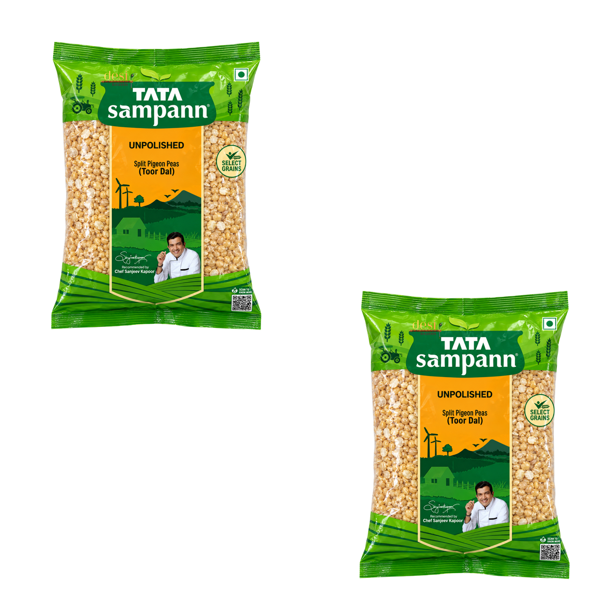 Tata Sampann - Toor Dal 2 X (1Kg) 30.06.2028