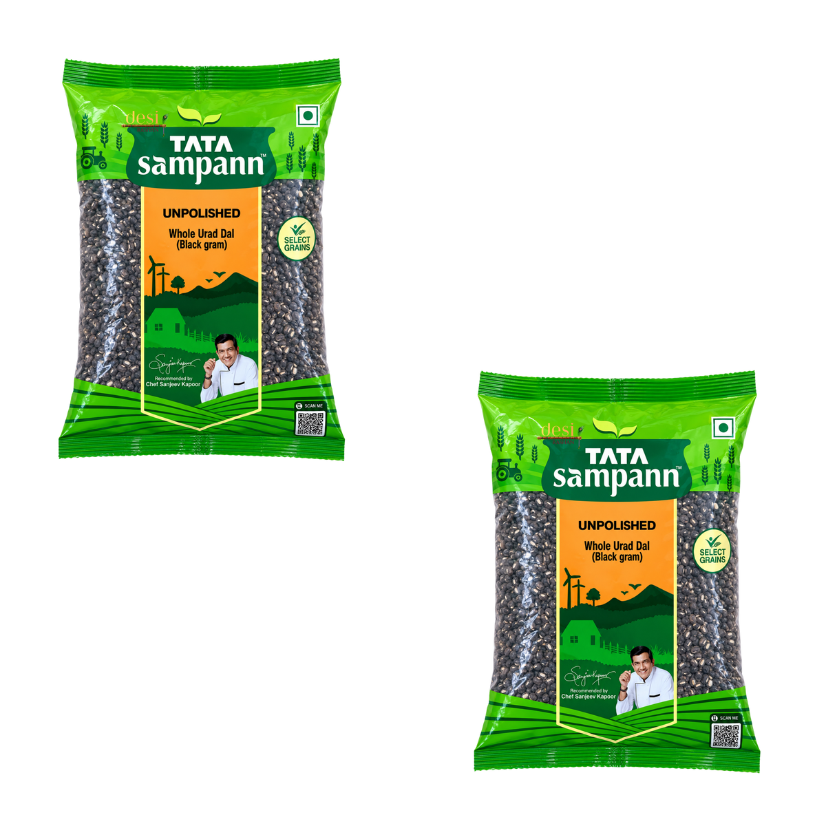 Tata Sampann - Urid Whole 2 X (1Kg) 30.06.2028