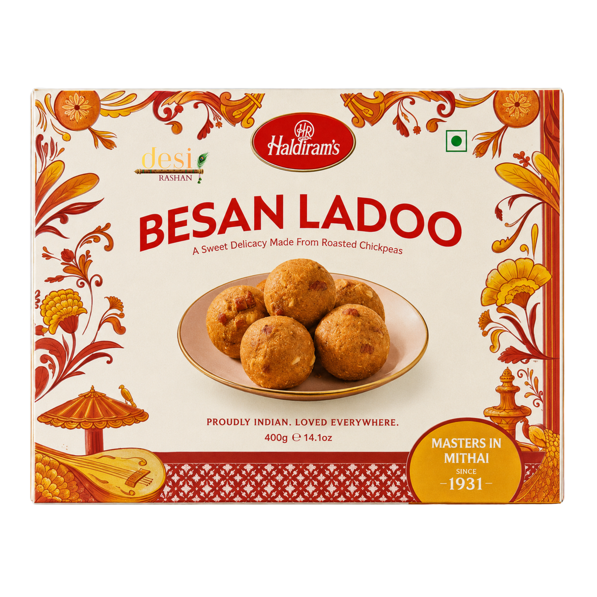Haldiram's - Besan Ladoo (400g) 02.02.2027