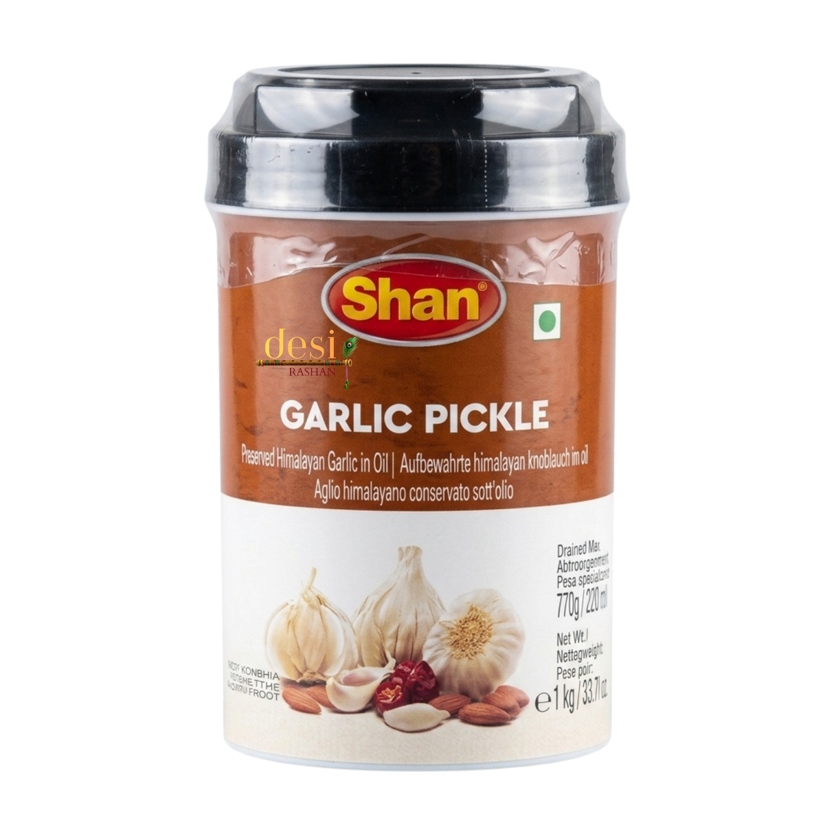 Shan - Garlic pickle (1kg) 07.07.2027