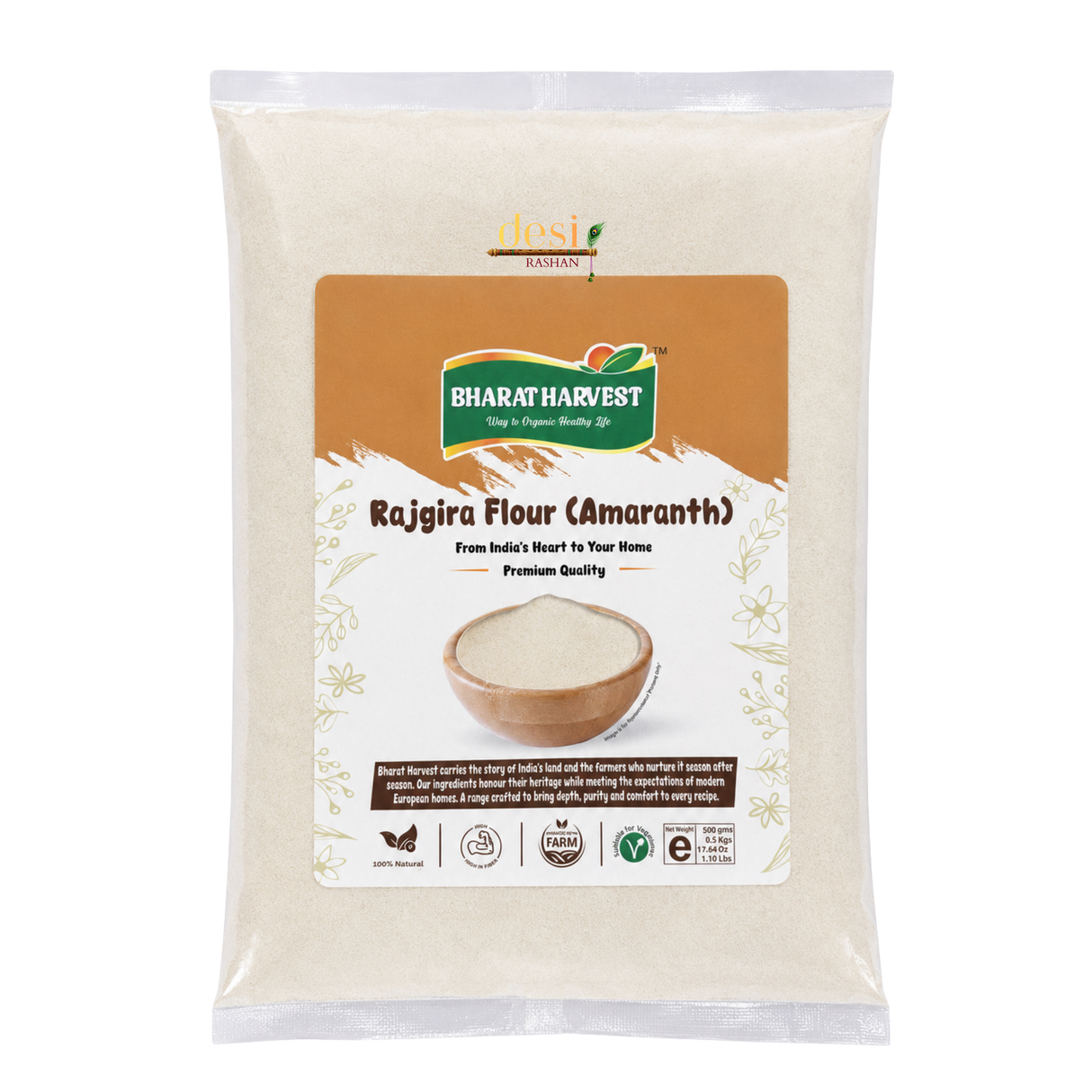 Bharat Harvest - Rajgira Flour/ Amaranth (500g) 31.01.2027