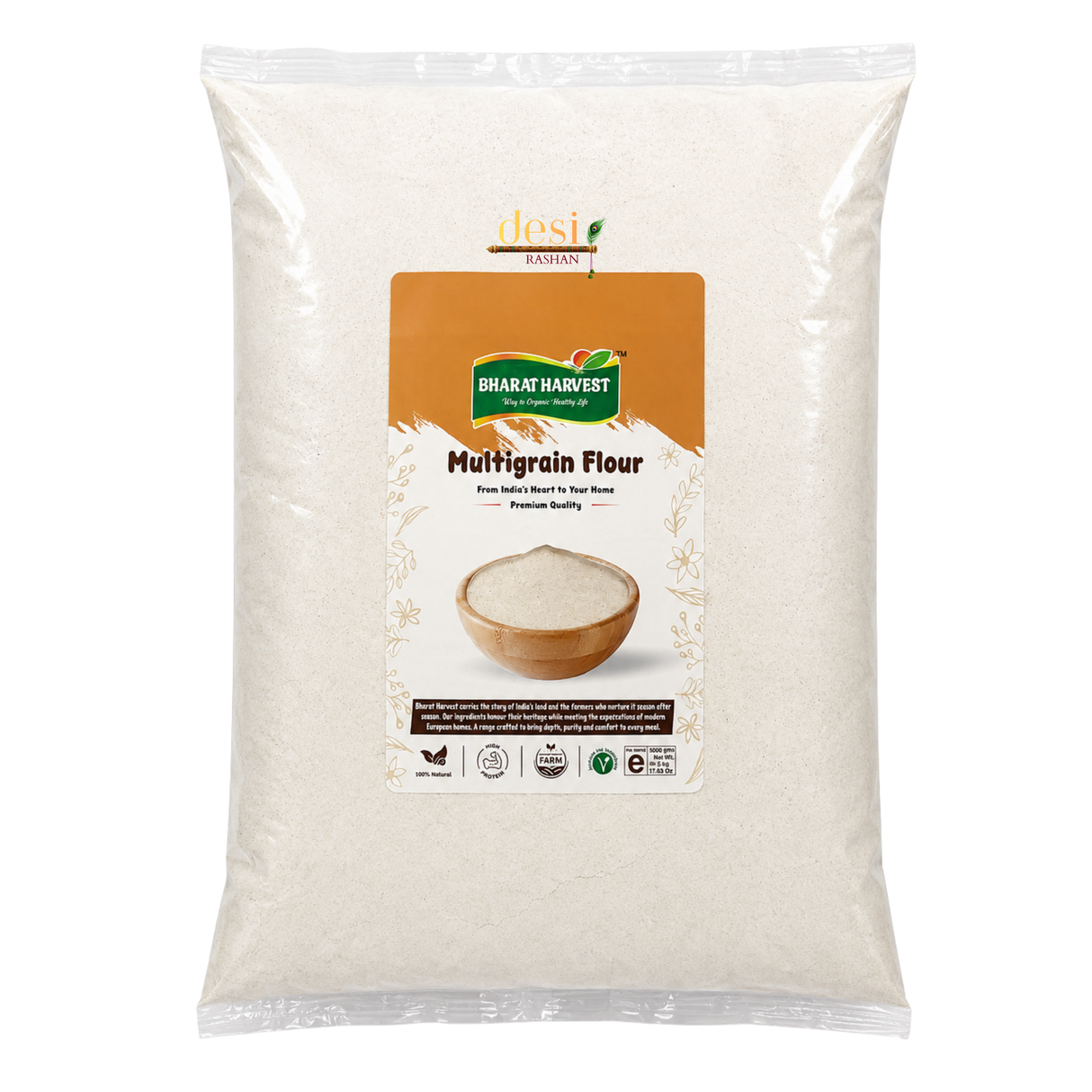 Bharat Harvest - Multigrain Atta (5Kg) 31.01.2027