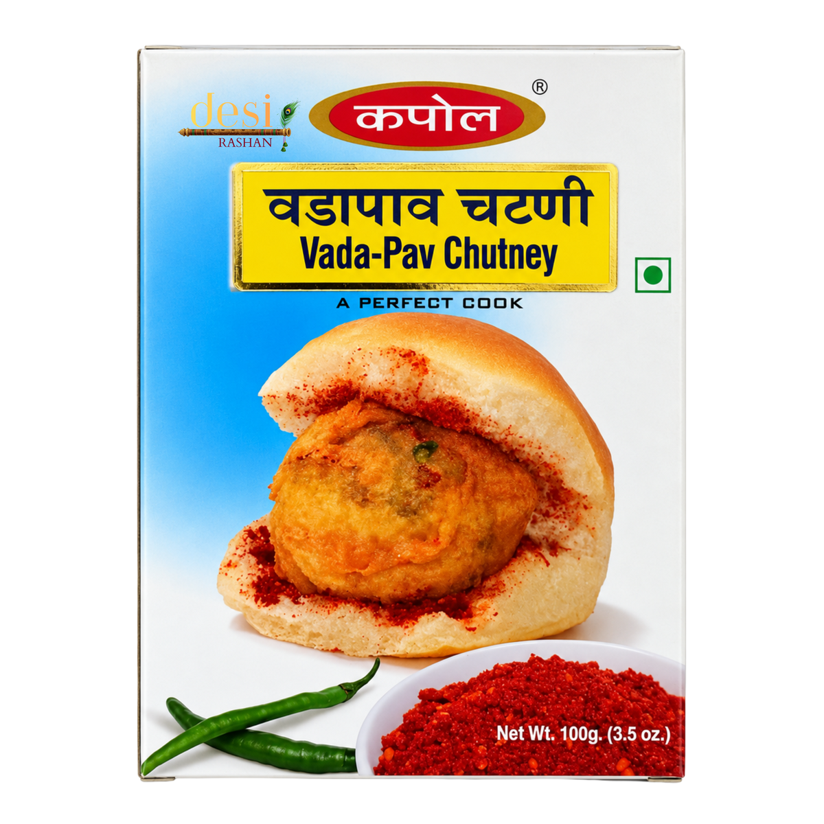 Kapol - Vada Pav Chutney (100g) 16.06.2028