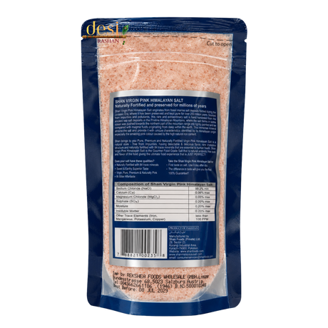 Shan - Virgin Pink Himalayan Salt (400g) 08.07.2029