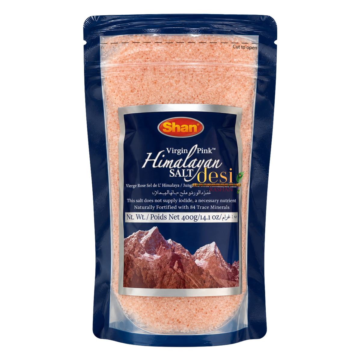 Shan - Virgin Pink Himalayan Salt (400g) 08.07.2029
