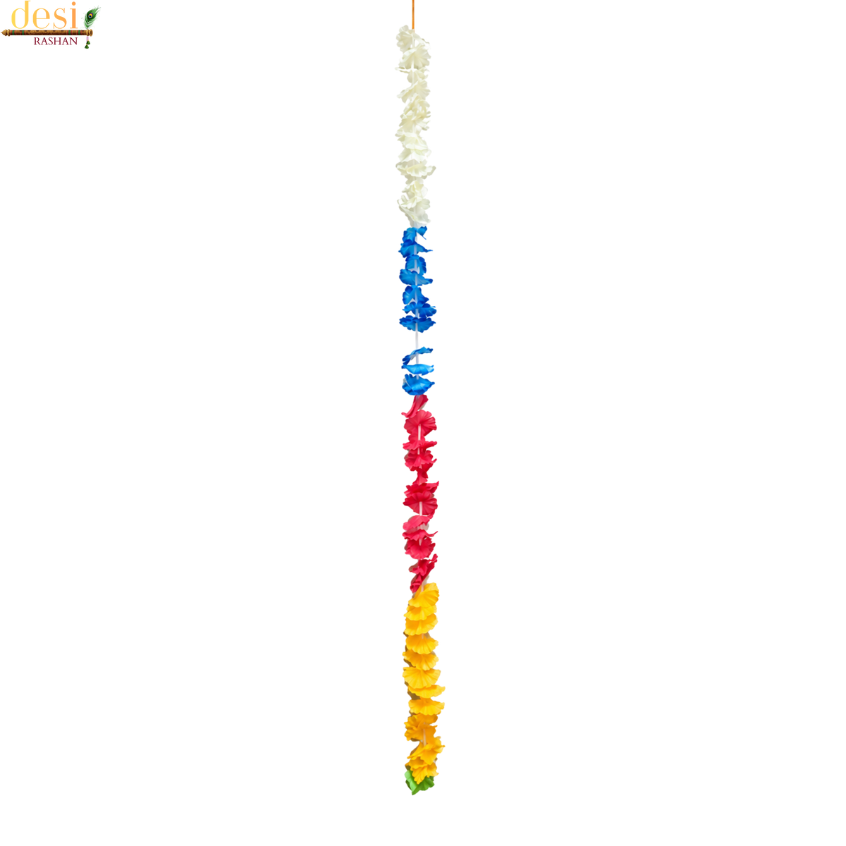 Artificial Multicolour Flower Garland - 144 cm X 1 Pc.