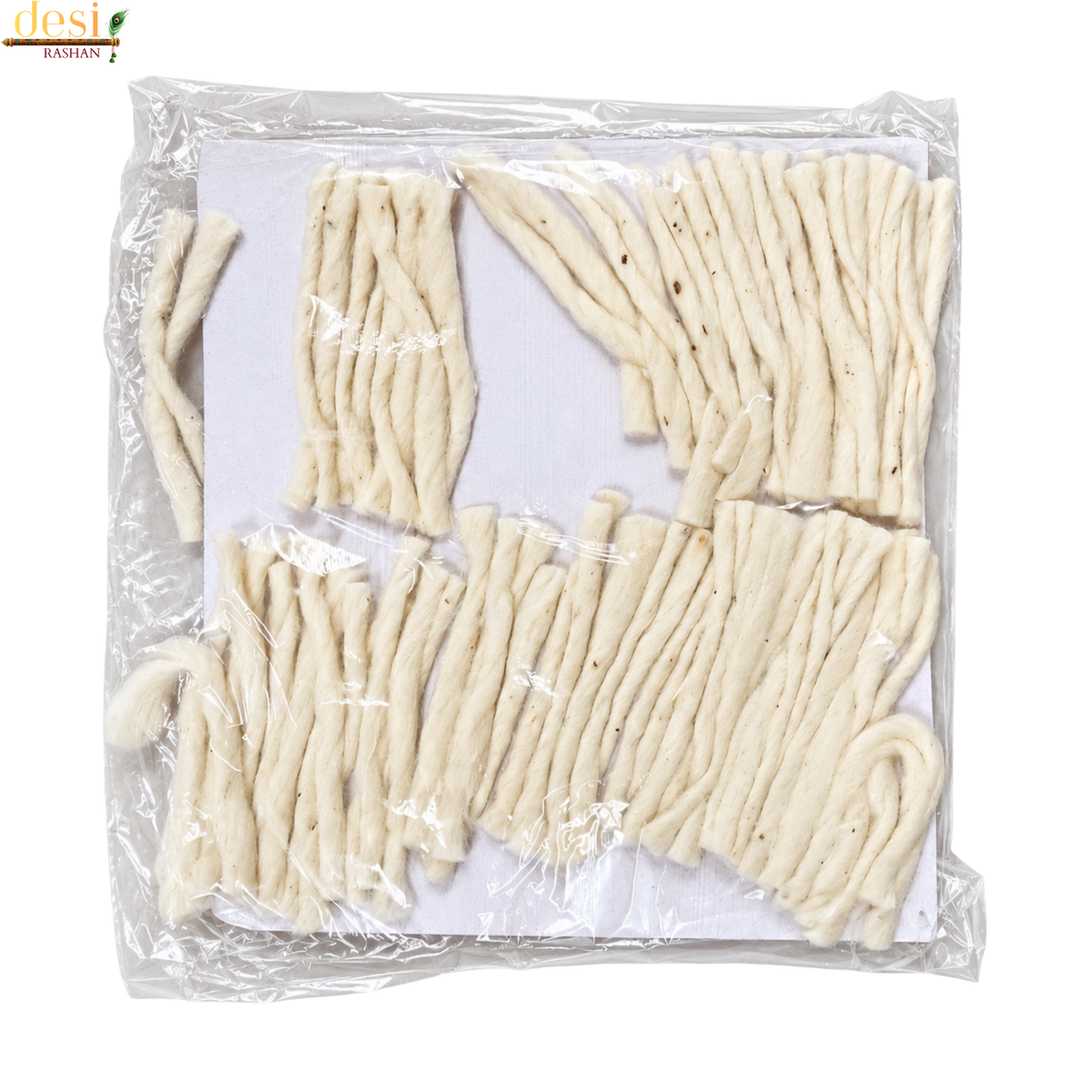 Long Cotton Diya Wicks / Pooja Batti – White