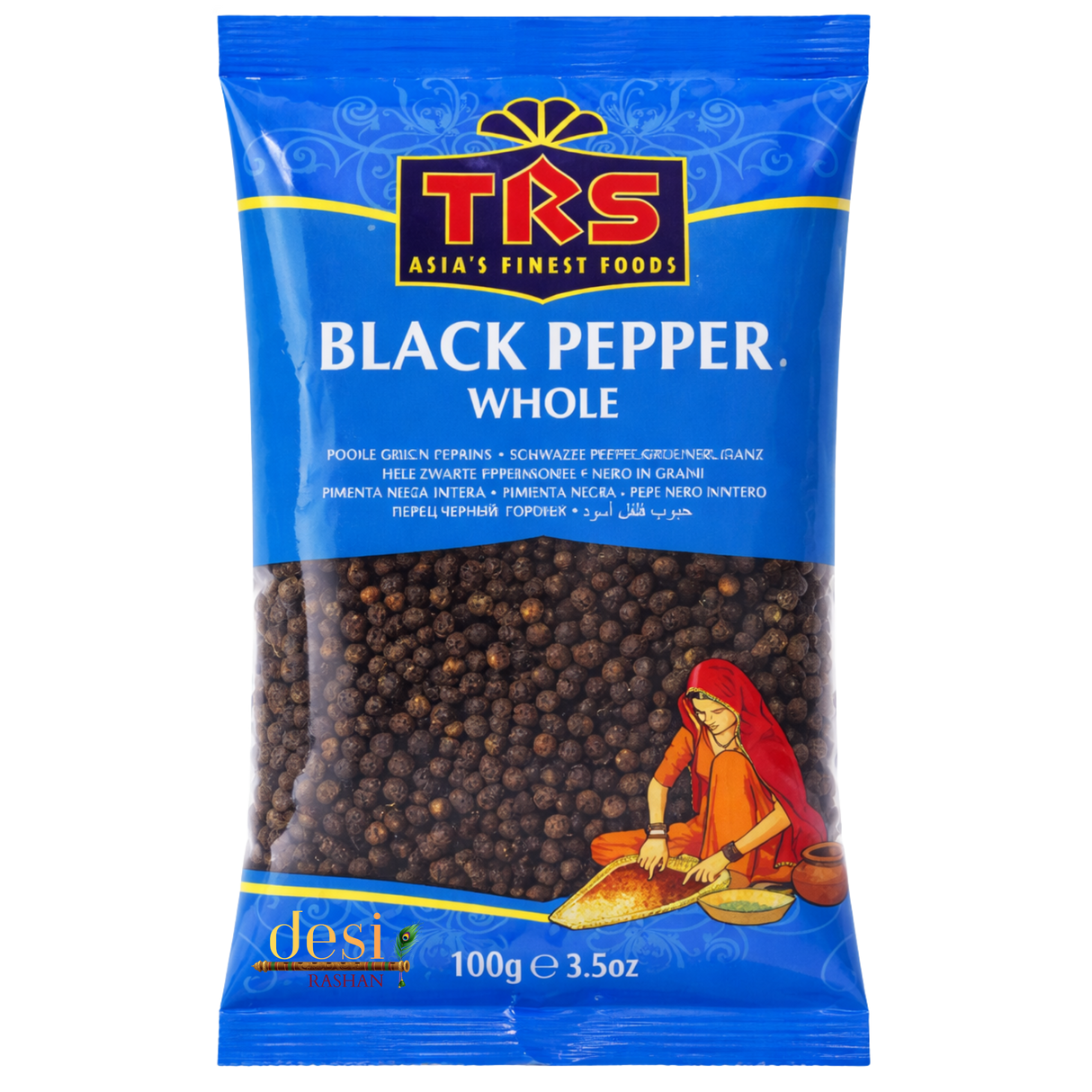 TRS - Black Pepper Whole (100g) 11.12.2027