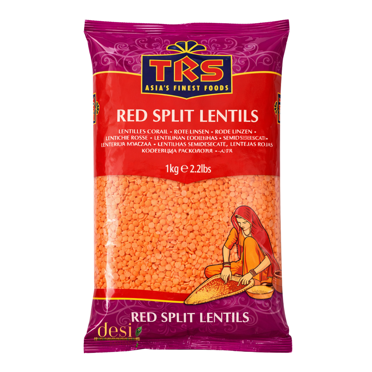 TRS - Masoor Dal/Rote Spaltlinsen (2kg)